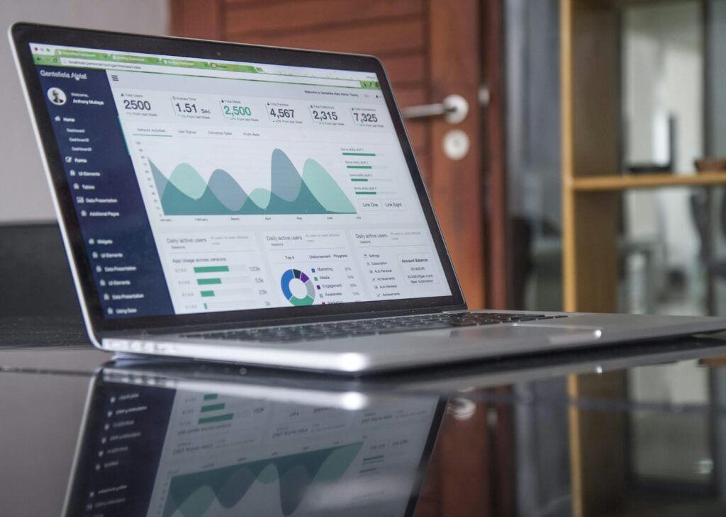 Analytics dashboard designed by Webrik